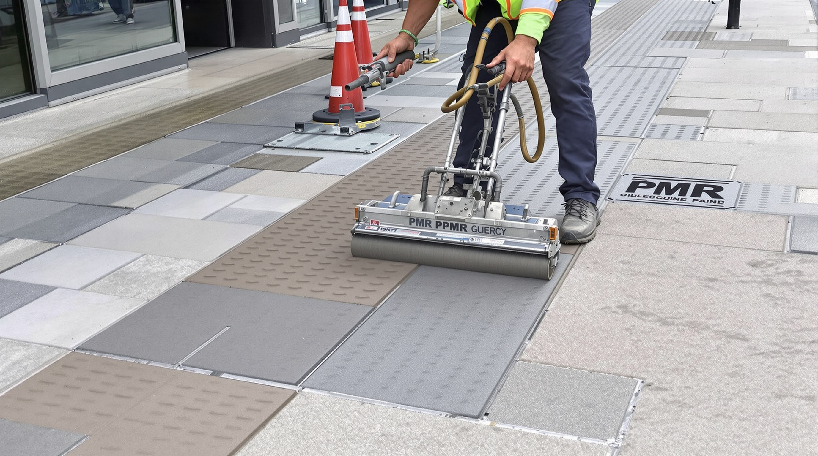 Voirie PMR béton accessibilité PACA